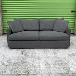 *Free Delivery* Gray Crate & Barrel Couch Sofa 3 Seater