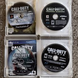 Lot Of 4 PS3 Call Of Duty Games 