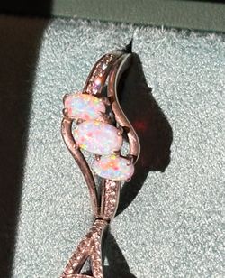 3 Opal Stones with diamonds size 8 from Kay