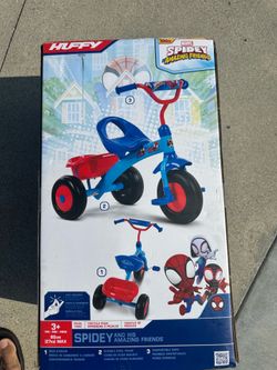 Huffy Spidey & His Amazing Friends Tricycle for Kids Ages 3+, Toddler Trike