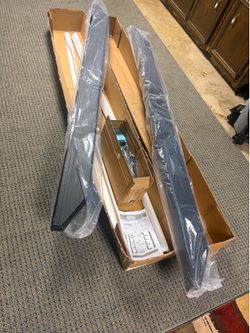 Durable black stainless steel running boards