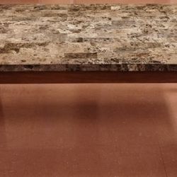 Marble Top & Wooden Table 72 In. Long Very Firm Price