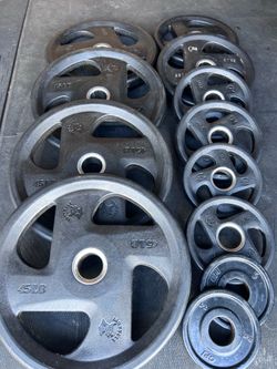 265 LB Rubber Olympic Weight Set