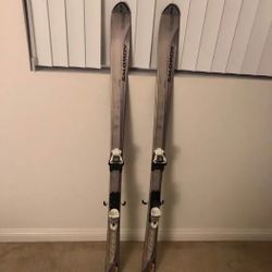 2021 Salomon Skis (Unisex) 163cm with Marker Bindings. LIKE NEW