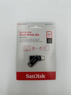 SanDisk Ultra Dual Drive Go 512GB USB-C USB-A Apple iPhone iPad MacBook AirPods Galaxy Pixel