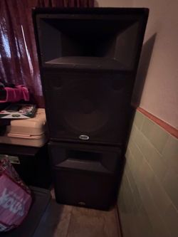 Large PA Speaker Cabinet Stack