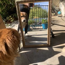 Medicine Cabinet With Gold Frame
