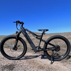 High Power Electric Mountain Ebike, 17.5ah Battery, Bafang Motor(Full Suspension) Integrated Screen w/USB, Paselec Climber 
