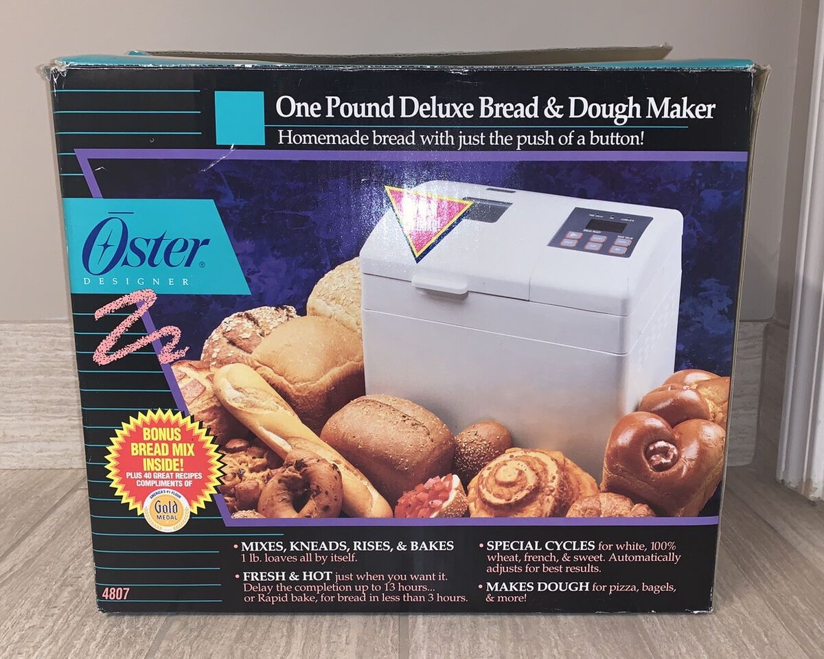 BNIB,Oster Deluxe Bread & Dough Maker Model 4807 Style BM-100 - 120V
