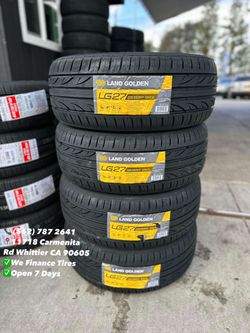 225/55R17 Land Golden New Set of Tires Installed and Balanced Set de Llantas Nuevas Instaladas y Balanceadas