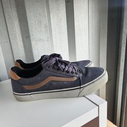 Vans Old Skool Canvas Brown Stripe Men’s 13 Skate Shoes Casual Sneakers