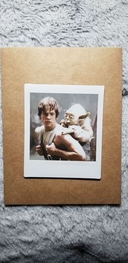 Star Wars Luke Skywalker and Yoda Polaroid