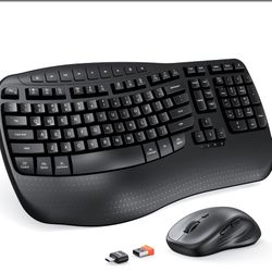 MEETION Ergonomic Keyboard And Mouse Wireless Combo