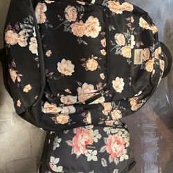 15.6-16 inch Laptop Backpack for Women, with lunch bag