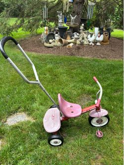 Radio flyer trike push bar