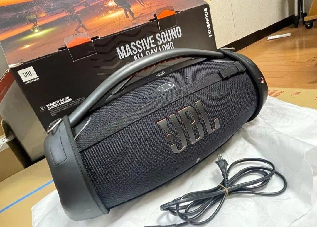 JBL Boombox 3 Black Speaker Portable Wi-FI Bluetooth