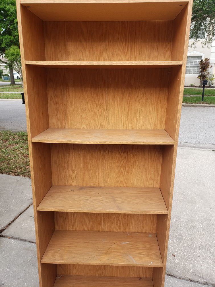 3 Bookshelves 72" tall, 30" wide, 12" deep all 3 for $30
