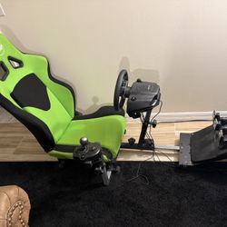 Racing simulator setup