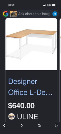Corner desk + file cabinets