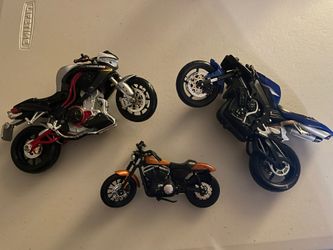 3 Toy Motorcycles
