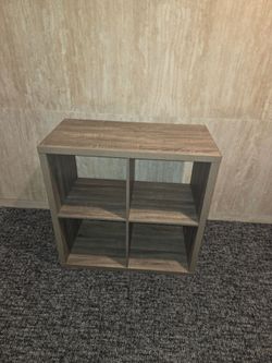 4-Cube Storage Organizer / Bookshelf (Weathered Gray Finish