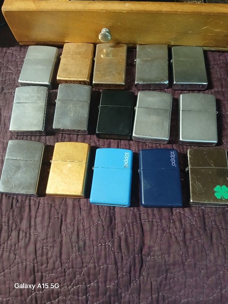 15 ZIPPO LIGHTER LOT