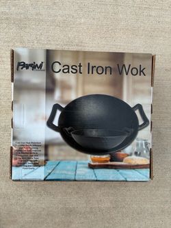 Parini Cookware Cast Iron Wok