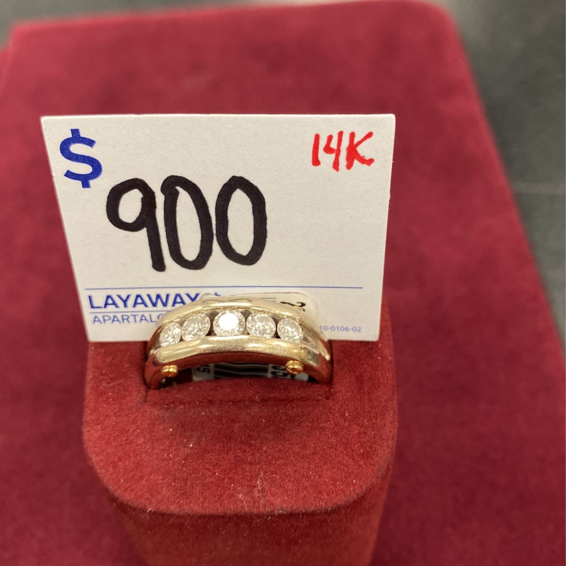 Mens 14k Gold Wedding Band Sz 12 7.9 Grams