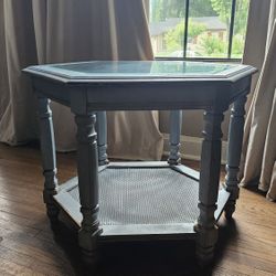 Side Table - Weathered Blue Gray 
