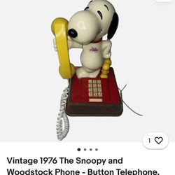 Snoopy  And Woodstock Phone 1970’s 