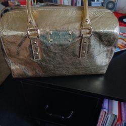 KATE SPADE GOLD LEATHER BAG