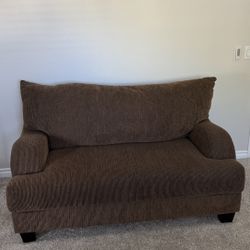 Brown couch sofa/ love seat furniture