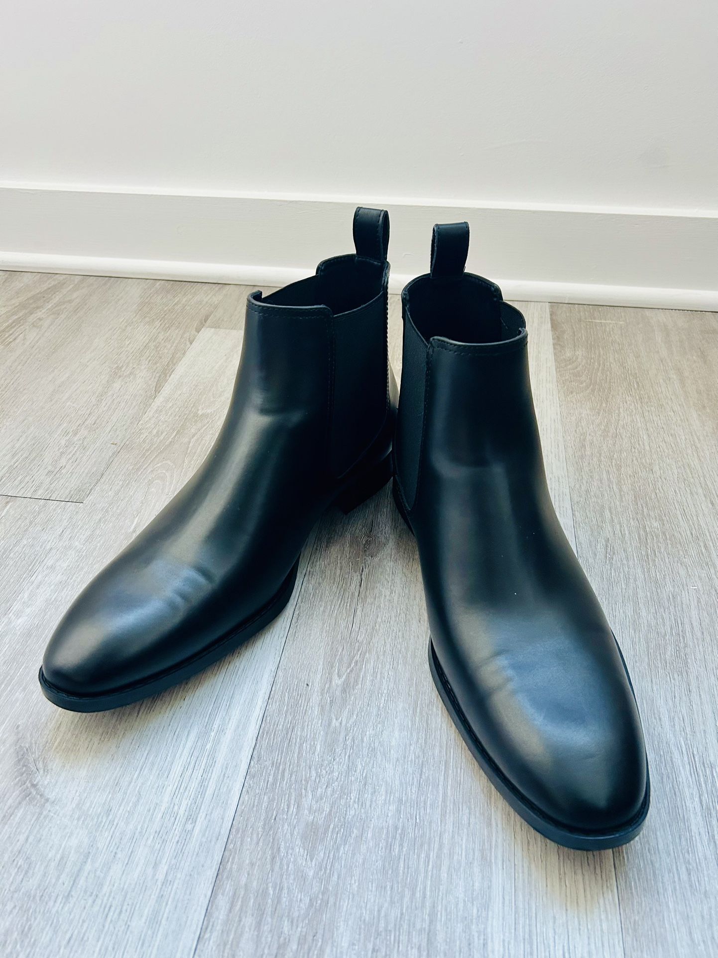 New Black Chelsea boots (size 12)