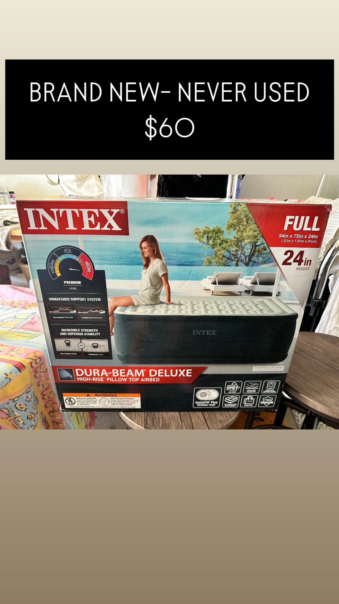 Full size Air mattress Brand New