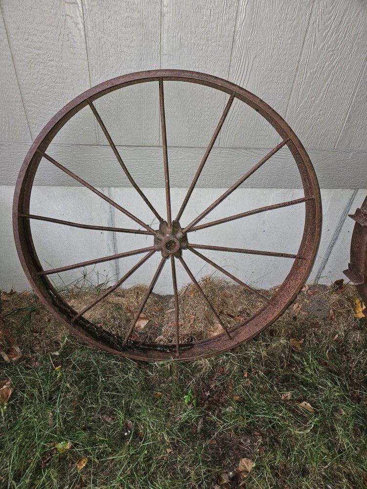 Antique Tractor Wheel