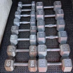 Iron Cast dumbbells set