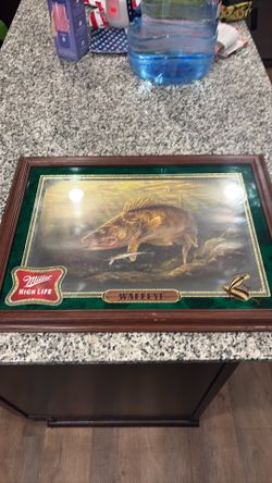 Miller highlife fishing mirror