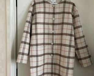 BRAND NEW Michael Stars womens stylish plaid peacoat (SIZE: SMALL)- $120