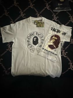 White chrome hearts bape