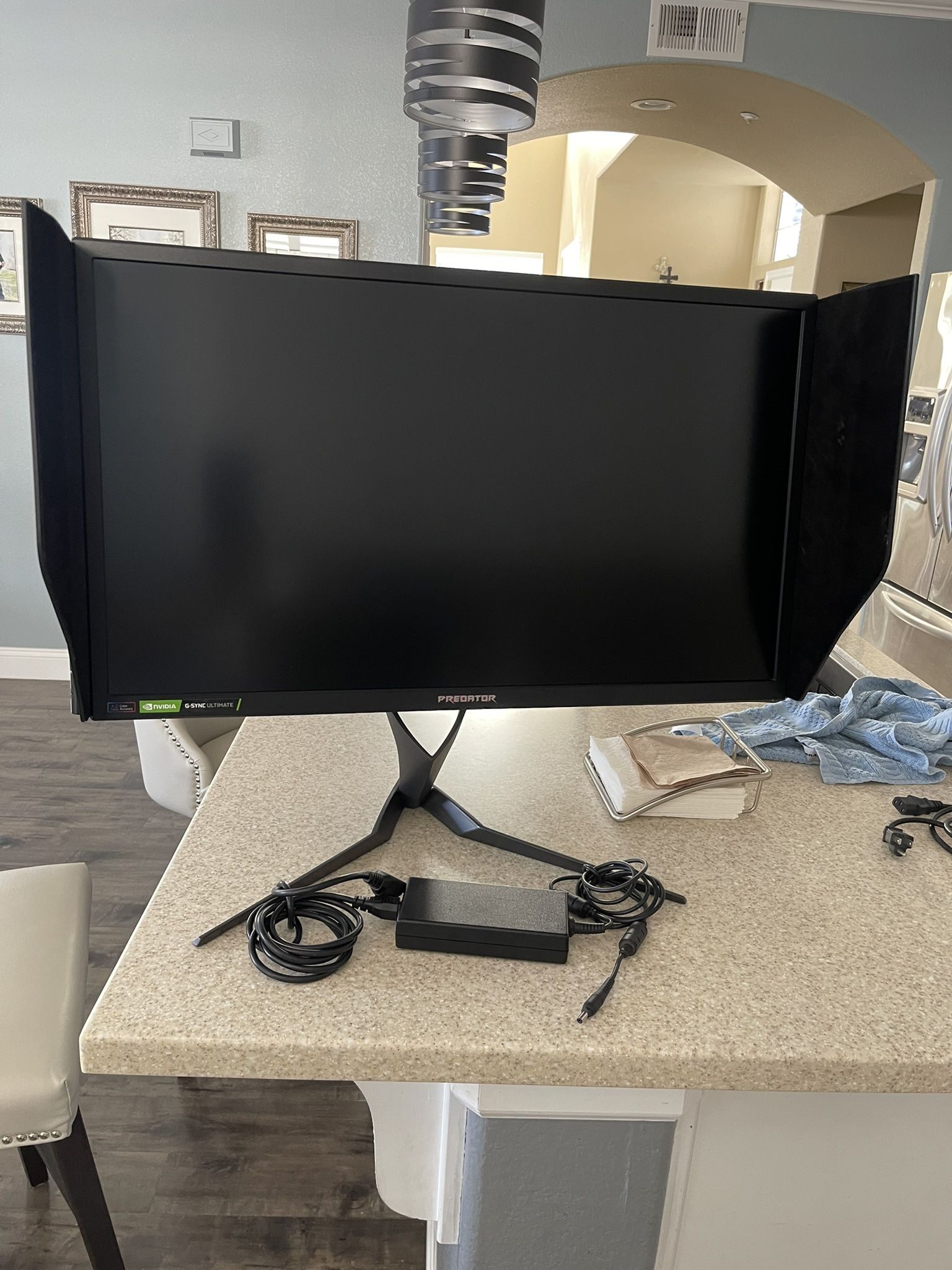Acer Predator X27 Pbmiphzx 4K 144hz G-sync 27in. Monitor Display Used.