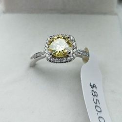 Women's 1Ct. Yellow VVS Diamond Ring