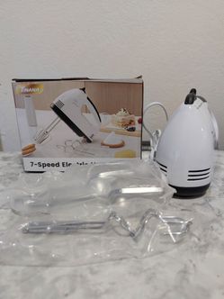 New White Electric Hand Mixer