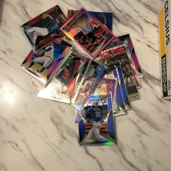 baseball cards lot. 