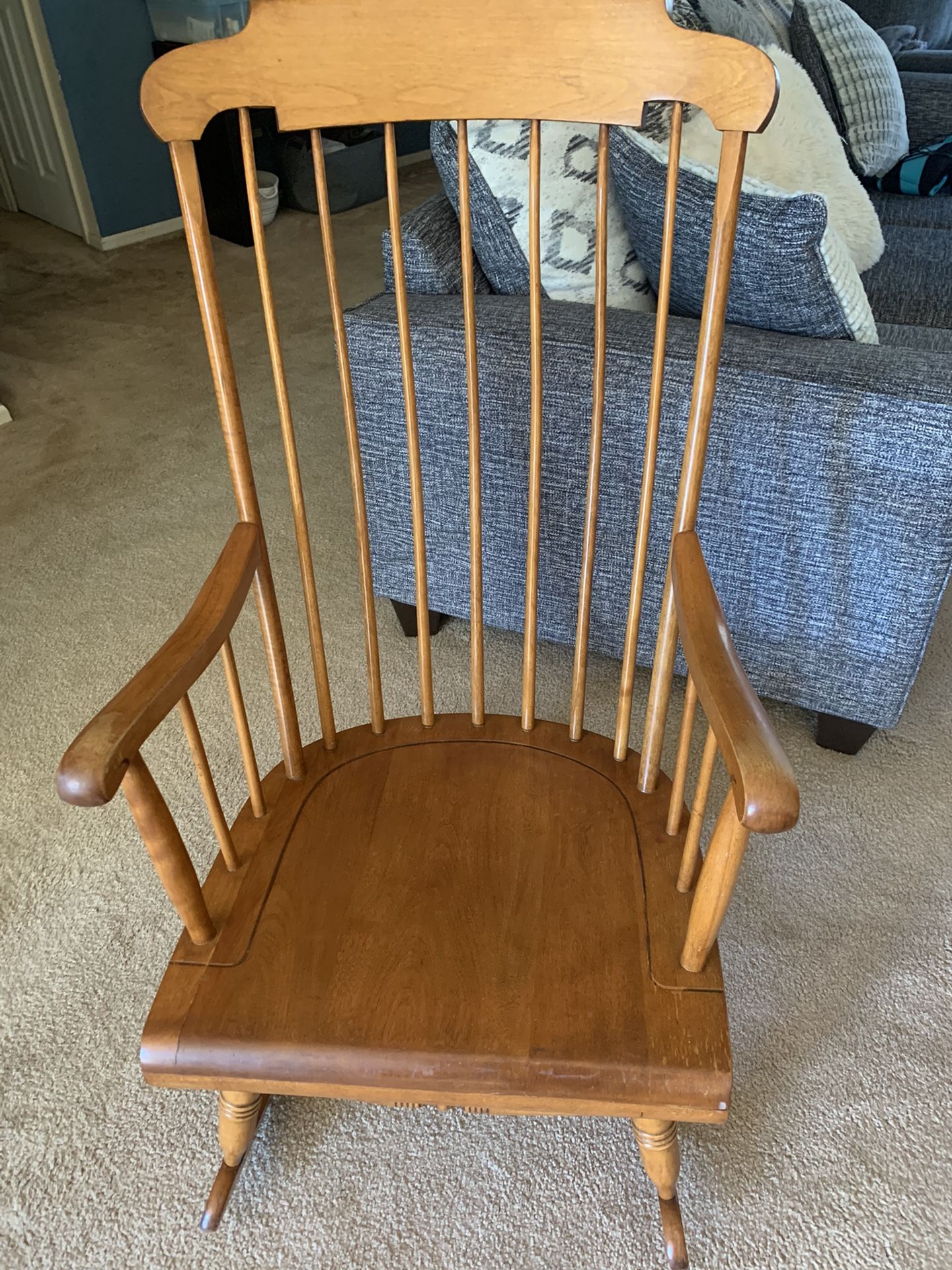 Nichols and Stone Vintage Maple Rocking Chair