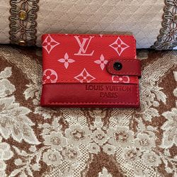 Red Louis Vuitton Wallet