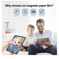 Paperfeel Magnetic Screen Protector for iPad Pro 12.9 Inch (2022/2021/2020/2018)