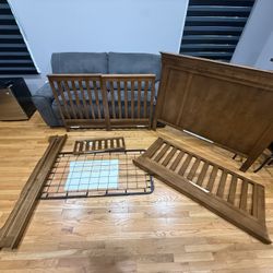 Simmons Kids Tivoli Pine Wood 4-in-1 Convertible Crib-N-More (Model 329150-2100)