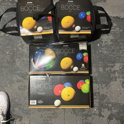 Brand New Wooden Bocce Sets 