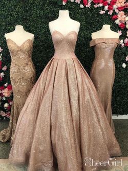 Rose Gold Quincenera or Prom Dress
