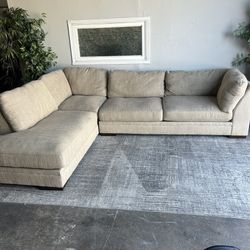 Tan Sectional Couch - Free Delivery